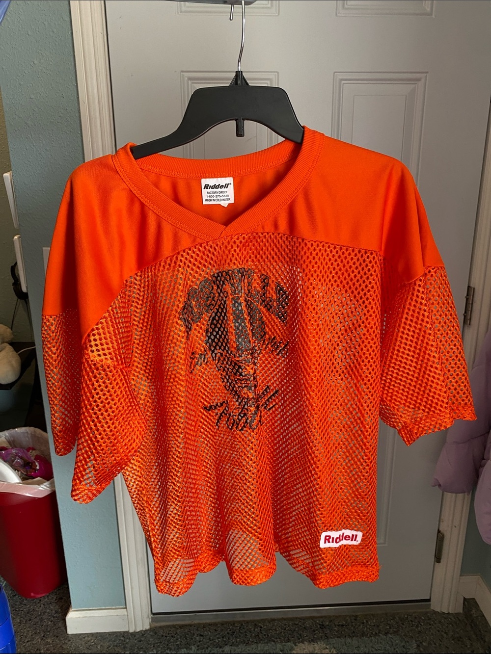 Riddell Kids' Orange Mesh Football Jersey - Team Style (Roseville football)